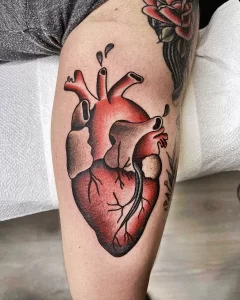 Фото рисунка тату сердце 02.01.22 №0100 - drawing tattoo heart - tattoo-photo.ru