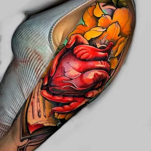 Фото рисунка тату сердце 02.01.22 №0153 - drawing tattoo heart - tattoo-photo.ru