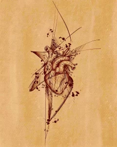 Фото рисунка тату сердце 02.01.22 №0516 - drawing tattoo heart - tattoo-photo.ru