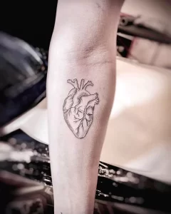 Фото рисунка тату сердце 02.01.22 №0539 - drawing tattoo heart - tattoo-photo.ru