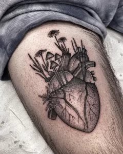 Фото рисунка тату сердце 02.01.22 №0622 - drawing tattoo heart - tattoo-photo.ru