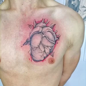Фото рисунка тату сердце 02.01.22 №0672 - drawing tattoo heart - tattoo-photo.ru