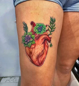 Фото рисунка тату сердце 02.01.22 №0747 - drawing tattoo heart - tattoo-photo.ru