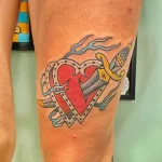 Фото рисунка тату сердце 02.01.22 №0813 - drawing tattoo heart - tattoo-photo.ru