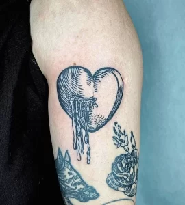 Фото рисунка тату сердце 02.01.22 №0895 - drawing tattoo heart - tattoo-photo.ru
