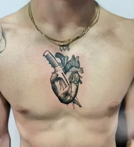 Фото рисунка тату сердце 02.01.22 №1172 - drawing tattoo heart - tattoo-photo.ru