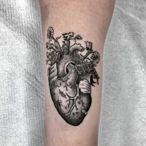 Фото рисунка тату сердце 02.01.22 №1216 - drawing tattoo heart - tattoo-photo.ru