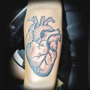 Фото рисунка тату сердце 02.01.22 №1228 - drawing tattoo heart - tattoo-photo.ru