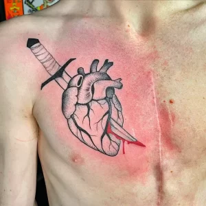 Фото рисунка тату сердце 02.01.22 №1330 - drawing tattoo heart - tattoo-photo.ru