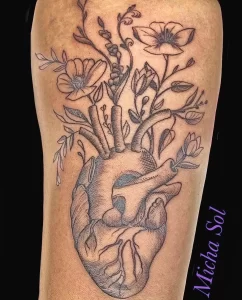 Фото рисунка тату сердце 02.01.22 №1383 - drawing tattoo heart - tattoo-photo.ru