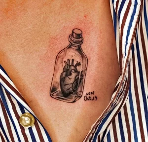 Фото рисунка тату сердце 02.01.22 №1390 - drawing tattoo heart - tattoo-photo.ru