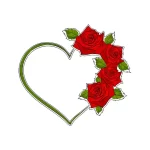 Фото сердце роза тату 02.01.22 №0010 - tattoo heart - tattoo-photo.ru