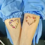 Фото тату женские сердце 02.01.22 №0003 - tattoo heart - tattoo-photo.ru