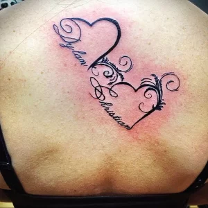 Фото тату сердце с именем 02.01.22 №0014 - tattoo heart - tattoo-photo.ru