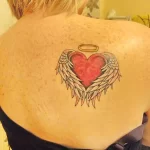 Фото тату сердце с крыльями 02.01.22 №0005 - tattoo heart - tattoo-photo.ru