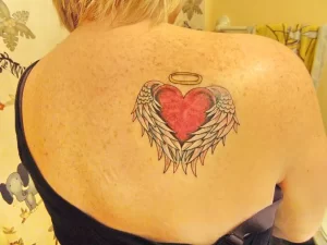 Фото тату сердце с крыльями 02.01.22 №0005 - tattoo heart - tattoo-photo.ru