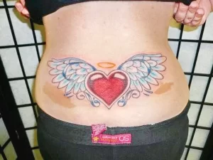 Фото тату сердце с крыльями 02.01.22 №0015 - tattoo heart - tattoo-photo.ru