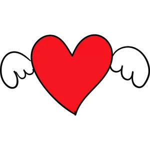 Фото тату сердце с крыльями 02.01.22 №0019 - tattoo heart - tattoo-photo.ru