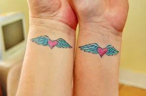 Фото тату сердце с крыльями 02.01.22 №0026 - tattoo heart - tattoo-photo.ru
