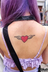 Фото тату сердце с крыльями 02.01.22 №0030 - tattoo heart - tattoo-photo.ru