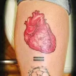 Фото тату сердце цветное 02.01.22 №0010 - tattoo heart - tattoo-photo.ru
