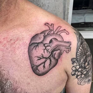 Фото рисунка тату сердце 02.01.22 №0037 - drawing tattoo heart - tattoo-photo.ru