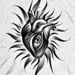 Фото рисунка тату сердце 02.01.22 №0056 - drawing tattoo heart - tattoo-photo.ru