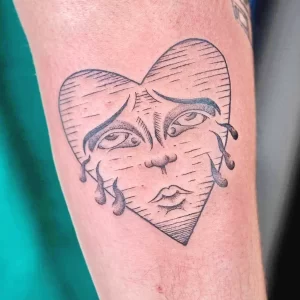 Фото рисунка тату сердце 02.01.22 №0075 - drawing tattoo heart - tattoo-photo.ru