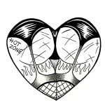 Фото рисунка тату сердце 02.01.22 №0097 - drawing tattoo heart - tattoo-photo.ru