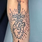 Фото рисунка тату сердце 02.01.22 №0110 - drawing tattoo heart - tattoo-photo.ru