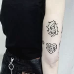 Фото рисунка тату сердце 02.01.22 №0200 - drawing tattoo heart - tattoo-photo.ru