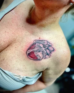 Фото рисунка тату сердце 02.01.22 №0255 - drawing tattoo heart - tattoo-photo.ru