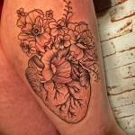 Фото рисунка тату сердце 02.01.22 №0278 - drawing tattoo heart - tattoo-photo.ru