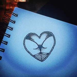 Фото рисунка тату сердце 02.01.22 №0323 - drawing tattoo heart - tattoo-photo.ru