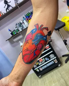 Фото рисунка тату сердце 02.01.22 №0345 - drawing tattoo heart - tattoo-photo.ru