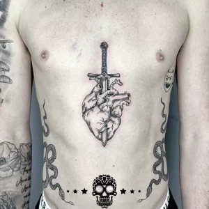 Фото рисунка тату сердце 02.01.22 №0348 - drawing tattoo heart - tattoo-photo.ru