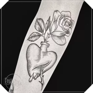 Фото рисунка тату сердце 02.01.22 №0356 - drawing tattoo heart - tattoo-photo.ru