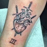 Фото рисунка тату сердце 02.01.22 №0359 - drawing tattoo heart - tattoo-photo.ru