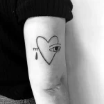 Фото рисунка тату сердце 02.01.22 №0362 - drawing tattoo heart - tattoo-photo.ru