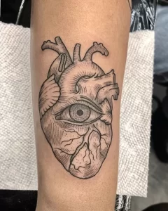 Фото рисунка тату сердце 02.01.22 №0376 - drawing tattoo heart - tattoo-photo.ru