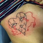 Фото рисунка тату сердце 02.01.22 №0411 - drawing tattoo heart - tattoo-photo.ru