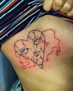 Фото рисунка тату сердце 02.01.22 №0411 - drawing tattoo heart - tattoo-photo.ru