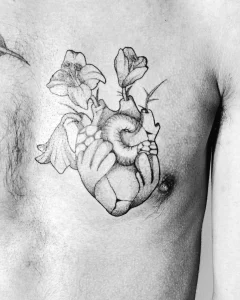 Фото рисунка тату сердце 02.01.22 №0491 - drawing tattoo heart - tattoo-photo.ru