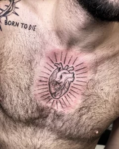 Фото рисунка тату сердце 02.01.22 №0509 - drawing tattoo heart - tattoo-photo.ru