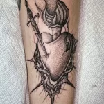 Фото рисунка тату сердце 02.01.22 №0532 - drawing tattoo heart - tattoo-photo.ru