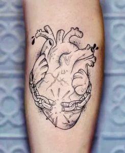 Фото рисунка тату сердце 02.01.22 №0551 - drawing tattoo heart - tattoo-photo.ru
