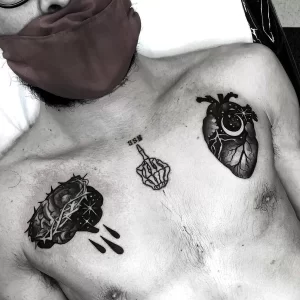 Фото рисунка тату сердце 02.01.22 №0575 - drawing tattoo heart - tattoo-photo.ru
