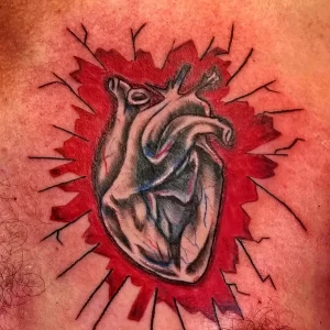 Фото рисунка тату сердце 02.01.22 №0582 - drawing tattoo heart - tattoo-photo.ru