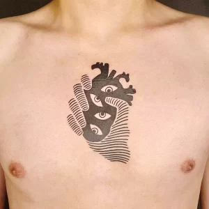 Фото рисунка тату сердце 02.01.22 №0591 - drawing tattoo heart - tattoo-photo.ru