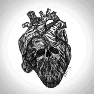 Фото рисунка тату сердце 02.01.22 №0598 - drawing tattoo heart - tattoo-photo.ru